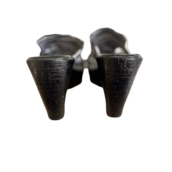 90'S VTG. RARE MADE IN ITALY ZEBRA PRINT WEDGE NATURALIZER HEELS SZ.‎ 8 - Picture 7 of 8